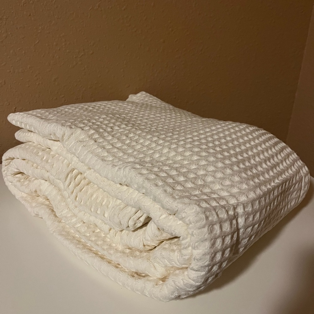 Cotton Waffle King Blanket